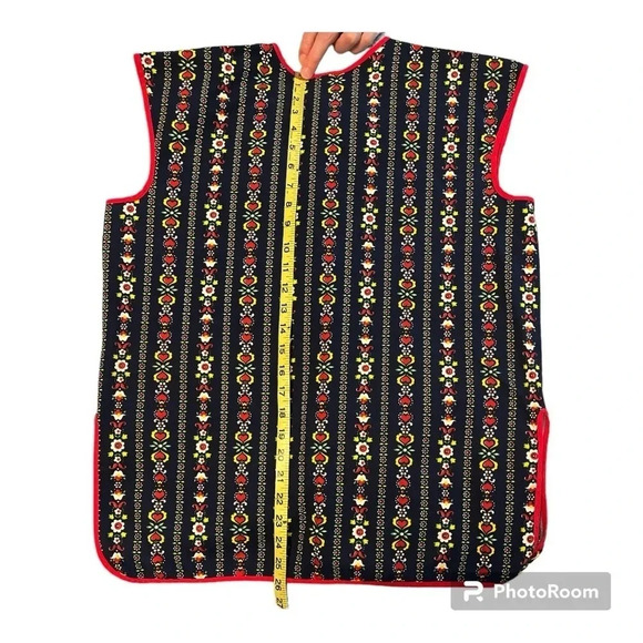 Vintage printed Housecoat Apron beautifully homemade for domestic diva - Picture 4 of 6